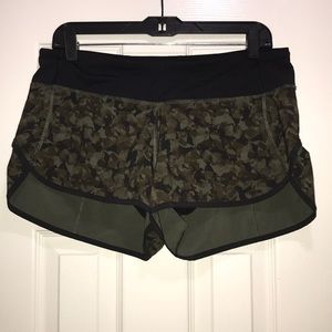 Camouflage Lululemon shorts